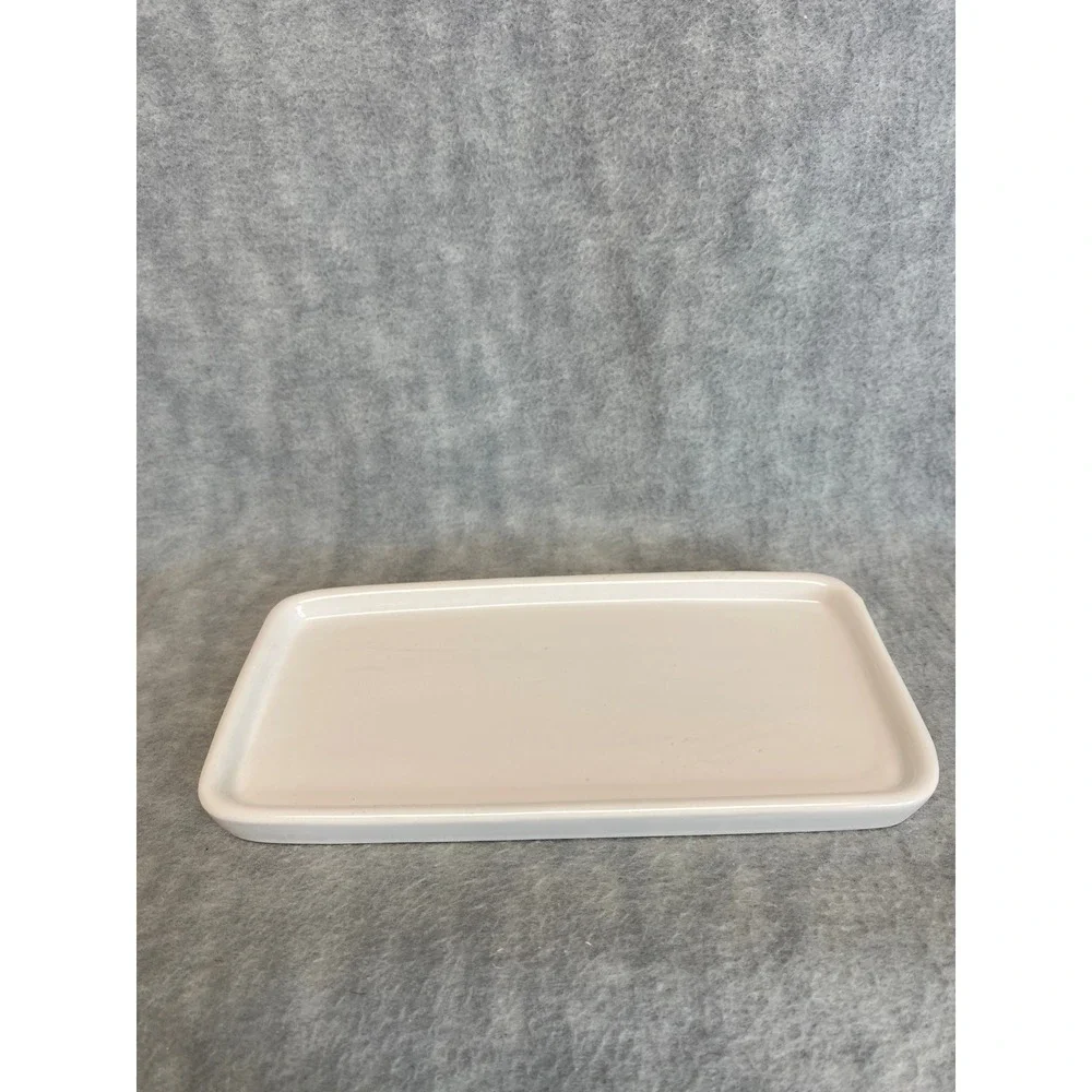 Threshold White Stoneware Butter Dish w/ Lid‎ Kitchenware Dishwasher Safe Square